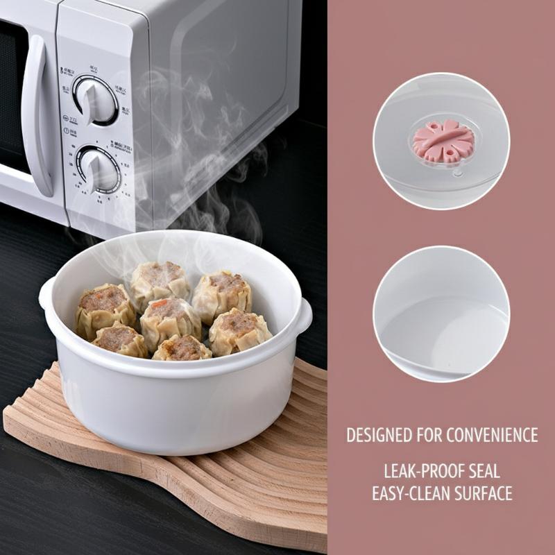 Bao Steamer Bamboo - Kotak Penanak Nasi & Pengukus Microwave,