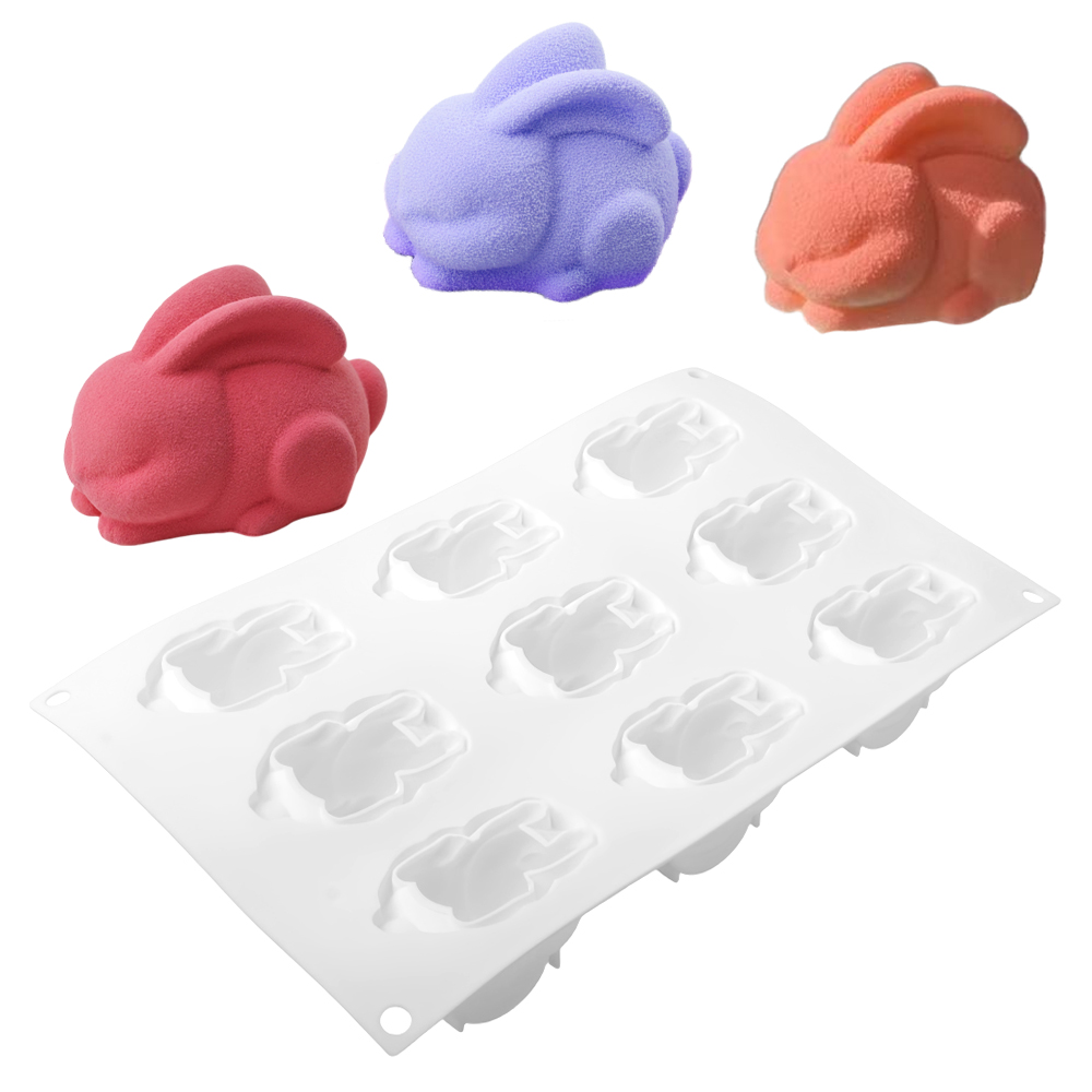 Cetakan Silikon 9 Lubang Desai - Bunny Cake Mold ulasan dan harga