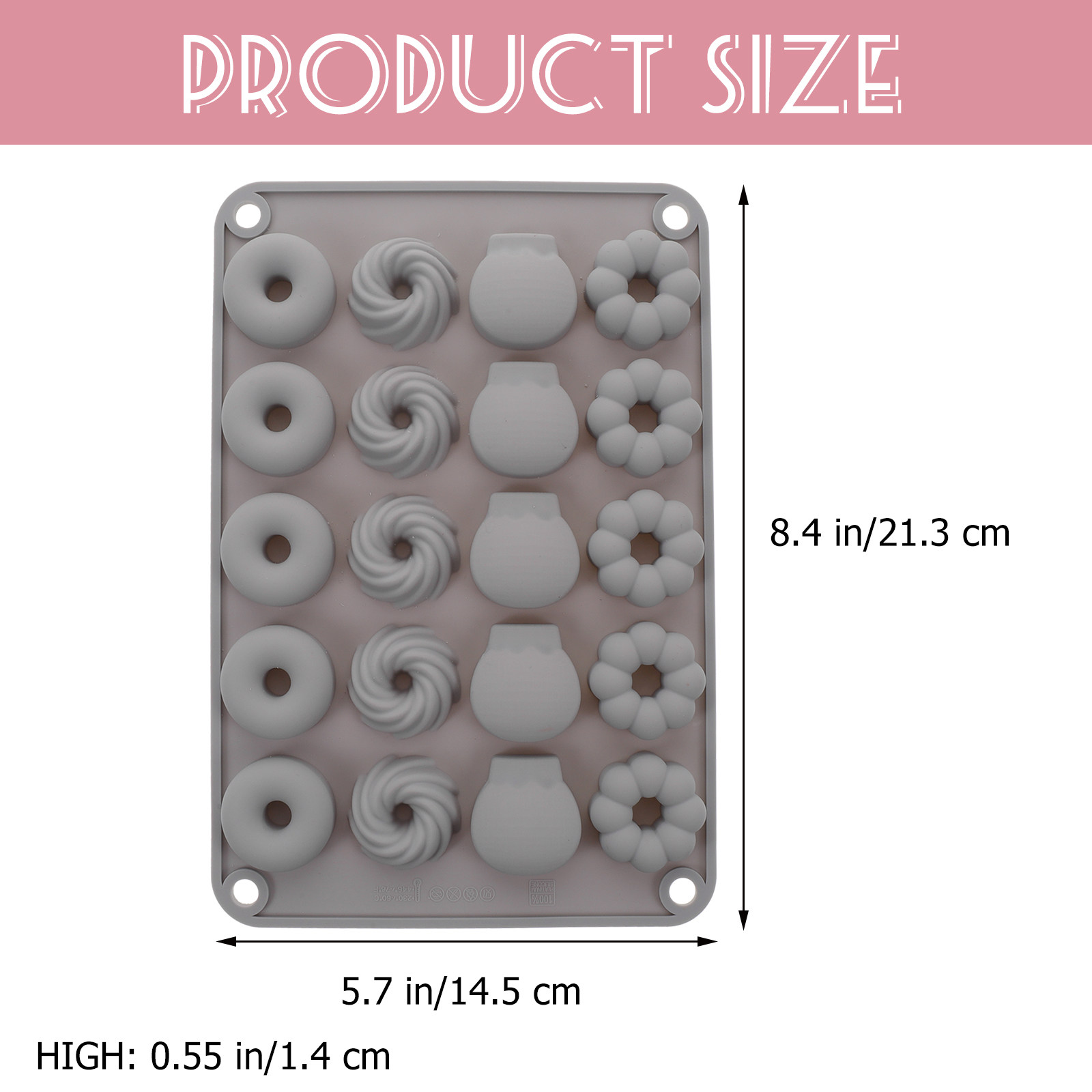 Cetakan Donat Cokelat Mini, Ba - Donut Mold Silicone ulasan dan harga